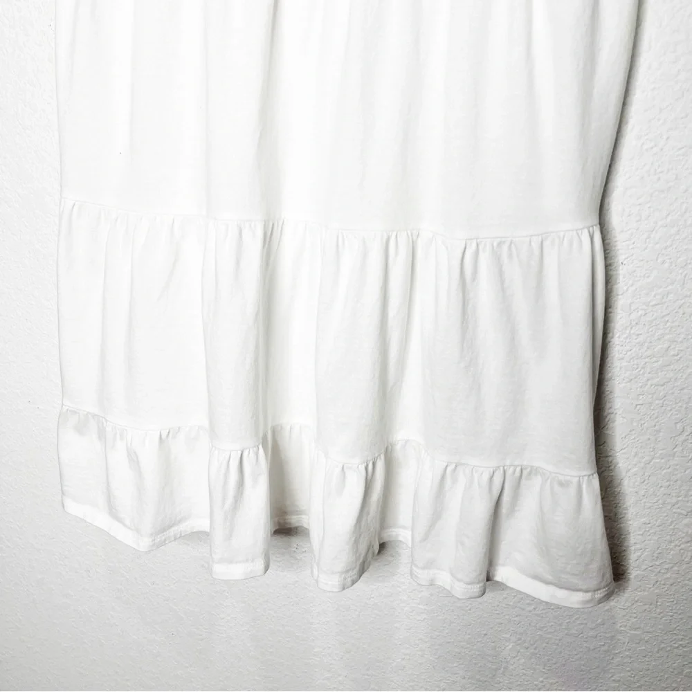 J. Crew Tiered Dress Broken-in Jersey Ruffle